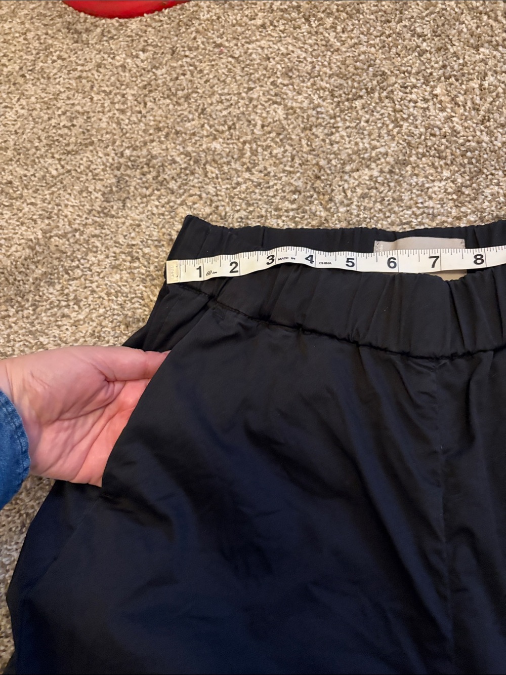Everlane The Easy Pull On Chino Black Elastic-Waist Pants Size 4 - Picture 9 of 9